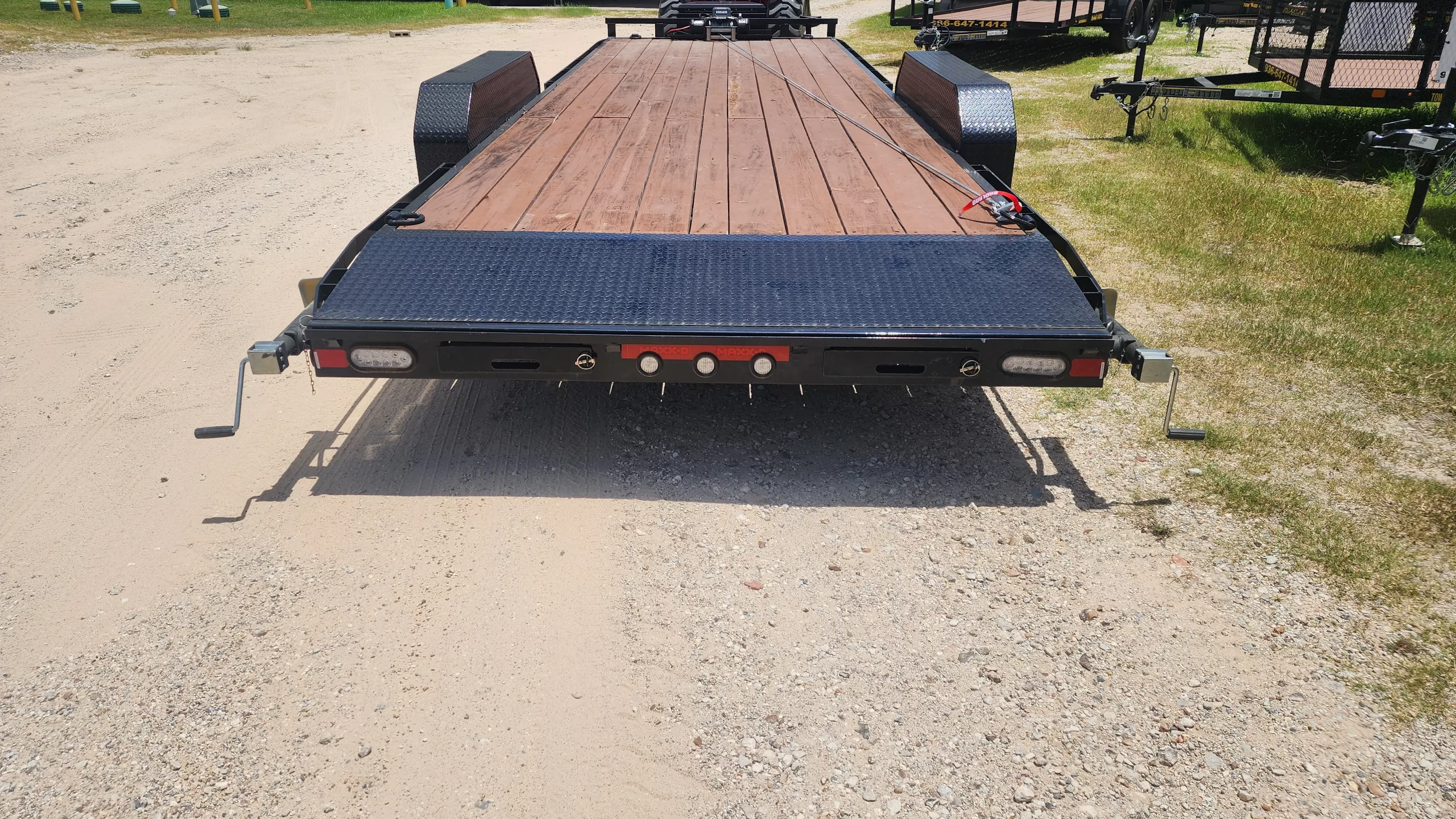 24' Car Trailer Back with Winch