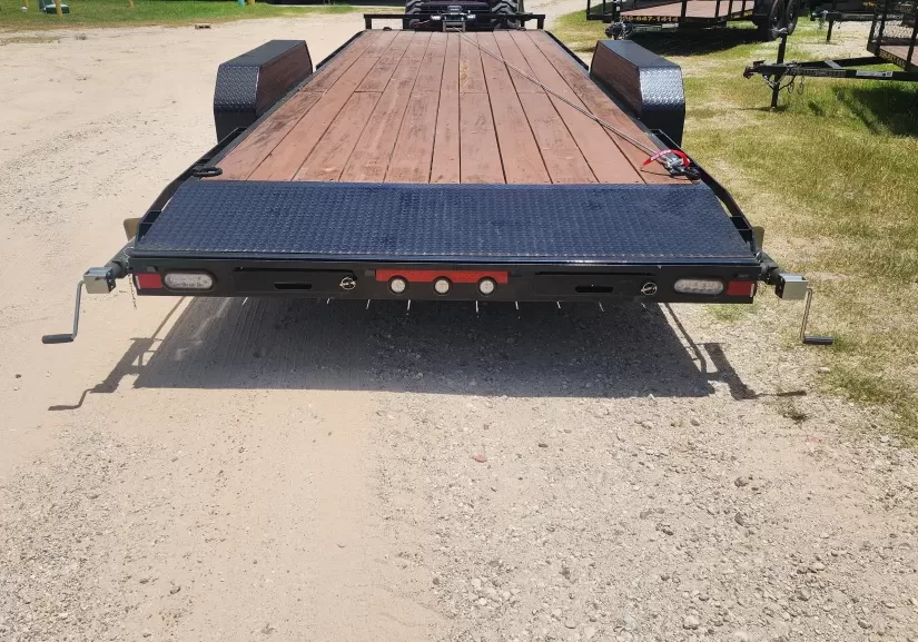 24' Car Trailer Back with Winch